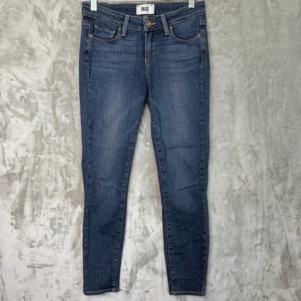 PAIGE Women's Dark Blue Skinny‎ Jeans